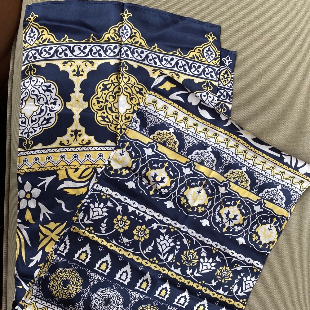 CHICO’S silk scarf 72”L and 12”W. NWT